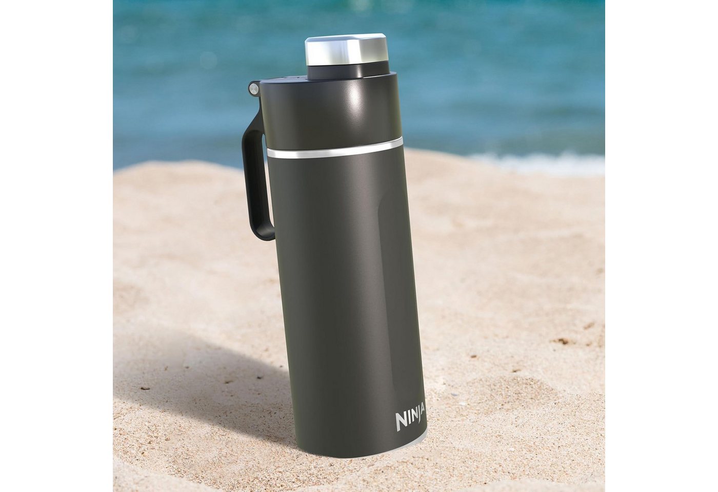 NINJA Thermoflasche Ninja Thirsti Trinkflasche, 700 ml, dreifach isolierter Travel Mug – Bild 2 von 5