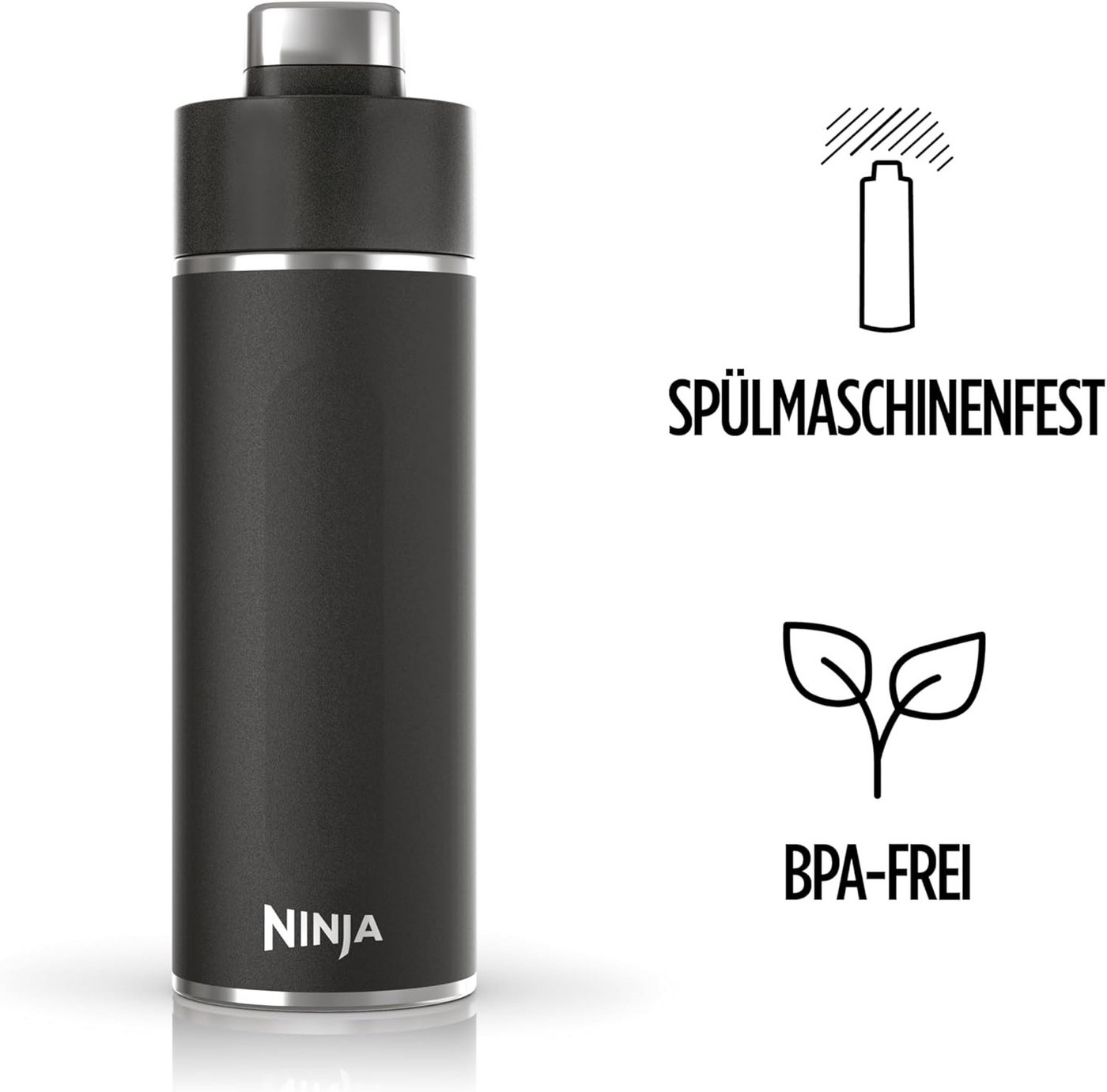 NINJA Thermoflasche Ninja Thirsti Trinkflasche, 700 ml, dreifach isolierter Travel Mug – Bild 4 von 5