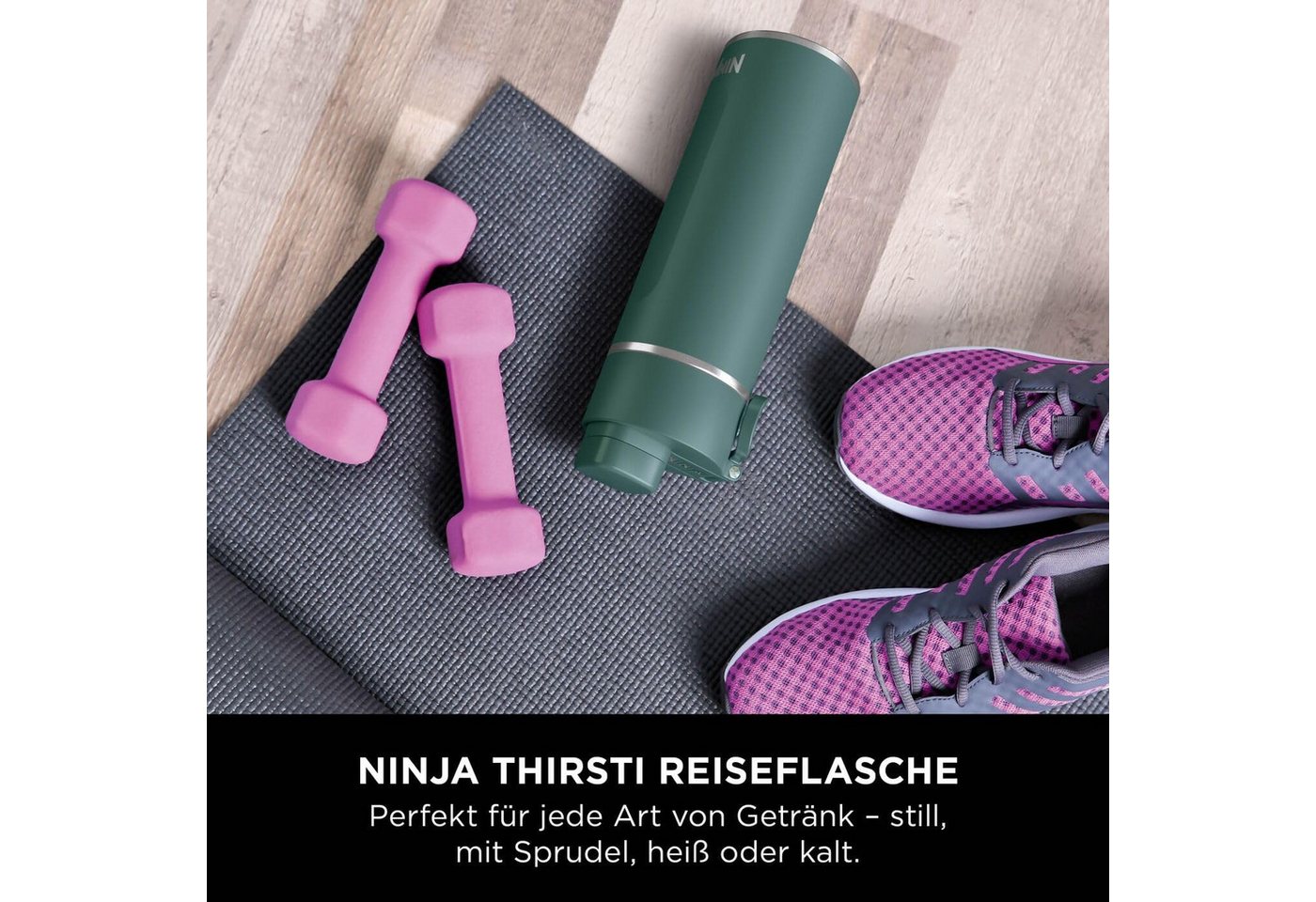NINJA Thermoflasche Ninja Thirsti Trinkflasche, 700 ml, dreifach isolierter Travel Mug – Bild 3 von 5
