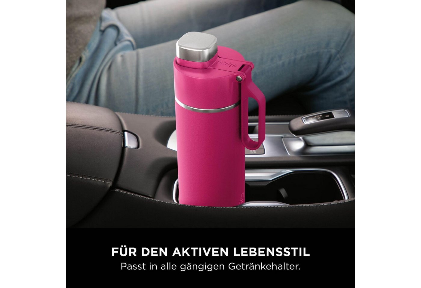 NINJA Thermoflasche Ninja Thirsti Trinkflasche, 530 ml, dreifach isolierter Travel Mug – Bild 2 von 5