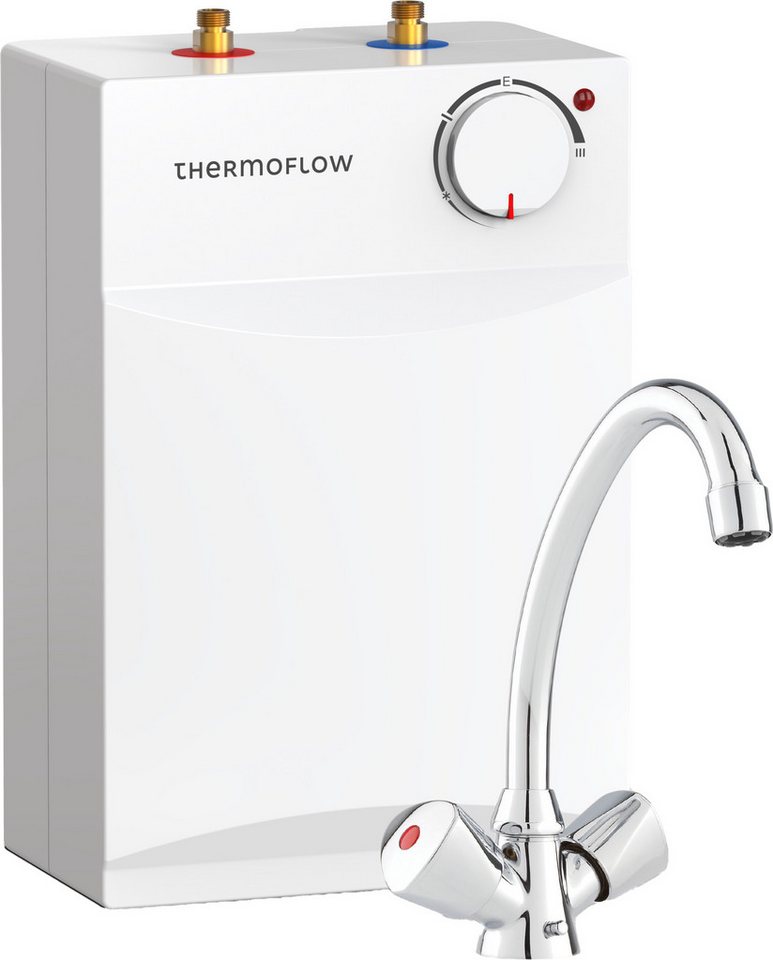 Thermoflow Untertischspeicher UT 5, (max. 75°C) (Set, mit Niederdruckarmatur QMIX 12), mit Armatur – Bild 3 von 5
