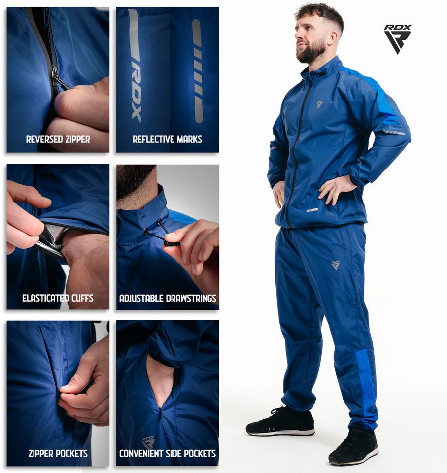 RDX Thermohemd RDX Sweat Suit for Weight Loss,Sauna suit Thermal Fitness Men Women – Bild 4 von 5