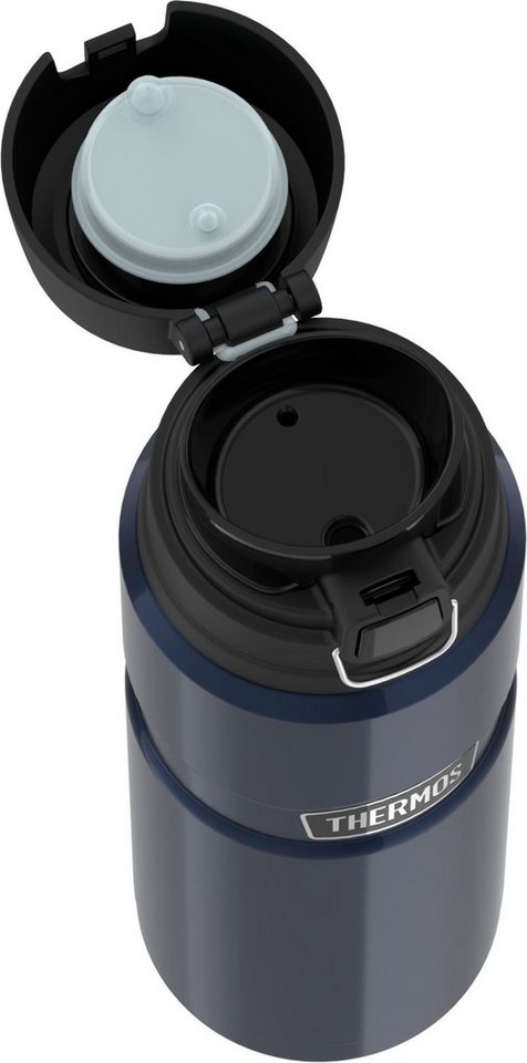 THERMOS Isolierflasche STAINLESS KING BOTTLE, doppelwandiger Edelstahl, 0,7l, 15h heiß & 24h kalt, Safe Flow Lid mit Push Button – Bild 3 von 3