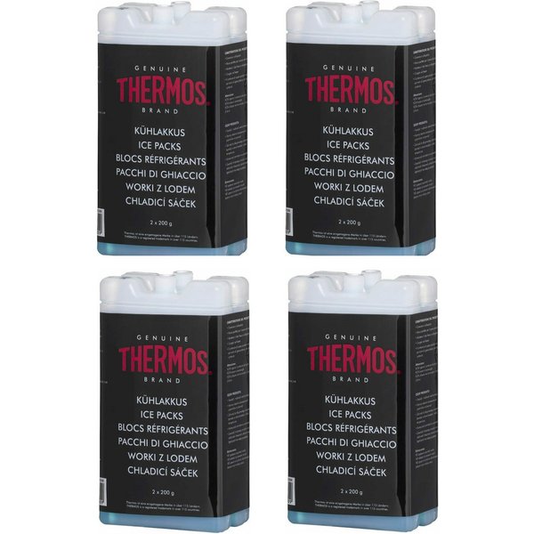 THERMOS Kühlbox 8x200ml PREMIUM Kühlakku Kühlpack Kühlelemente für Kühltasche Kühlbox, Kühlakkus Kühlakkus 8er Set Kühlzubehör Kühlpacks Set Kühlung