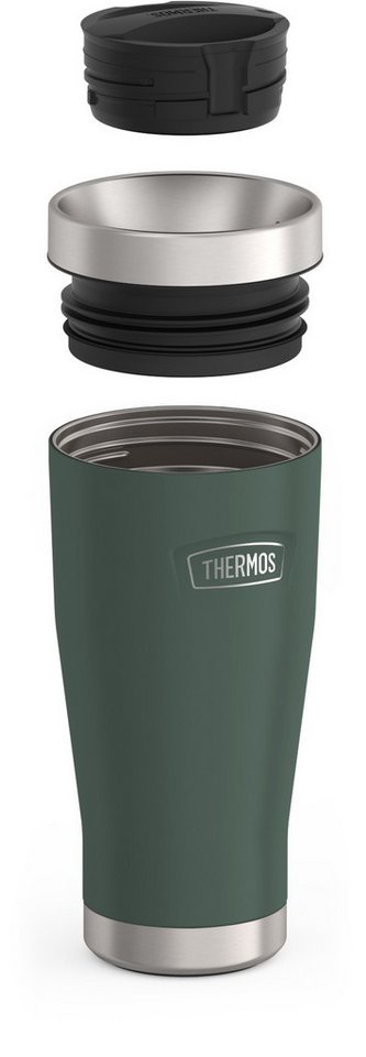 THERMOS Thermobecher ICON MUG, rutschfester Boden, 360° Trinkfunktion, spülmaschinenfest, 1-tlg., Edelstahl, Kunststoff, Silikon, 0,47l, 7h heiß & 22h kalt, abs – Bild 2 von 5