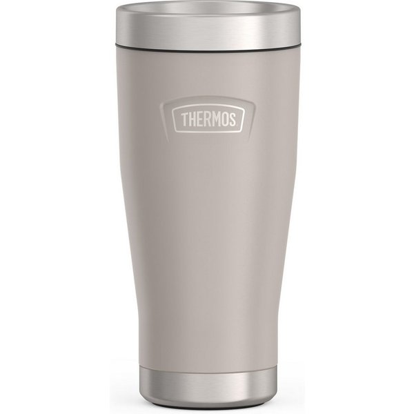 THERMOS Thermobecher ICON MUG, rutschfester Boden, 360° Trinkfunktion, spülmaschinenfest, 1-tlg., Edelstahl, Kunststoff, Silikon, 0,47l, 7h heiß & 22h kalt, abs