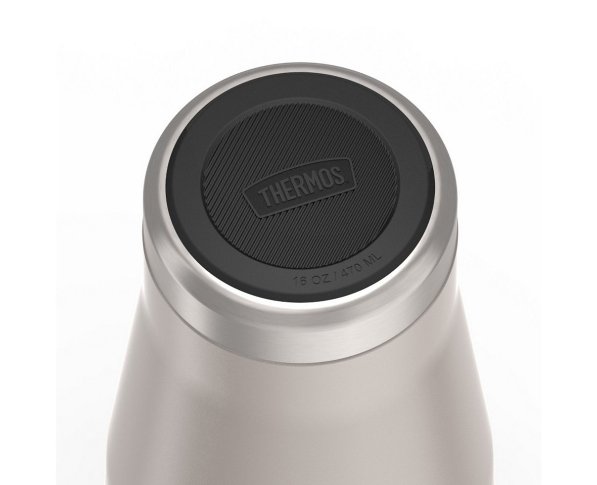 THERMOS Thermobecher ICON MUG, rutschfester Boden, 360° Trinkfunktion, spülmaschinenfest, 1-tlg., Edelstahl, Kunststoff, Silikon, 0,47l, 7h heiß & 22h kalt, abs – Bild 4 von 5