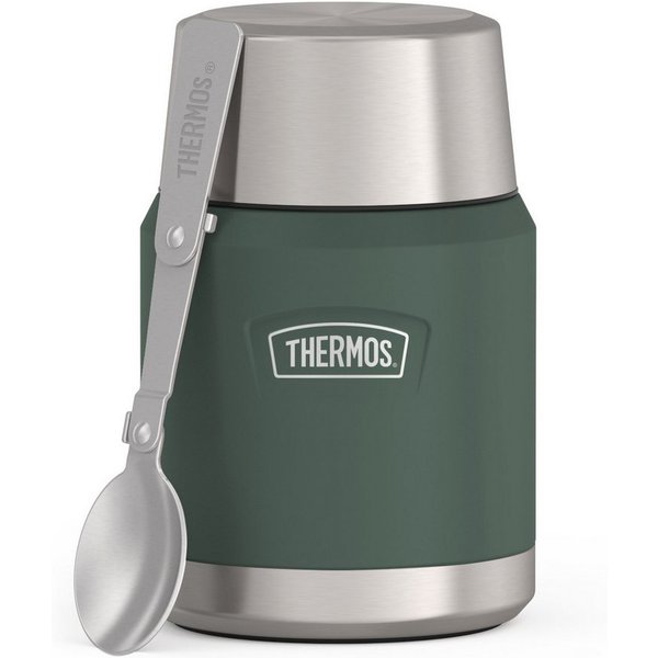 THERMOS Thermobehälter ICON FOOD JAR, Thermobehälter für Essen, spülmaschinenfest, Edelstahl, Kunststoff, Silikon, (1-tlg), 0,47l, 10h heiß & 24h kalt, dicht & 