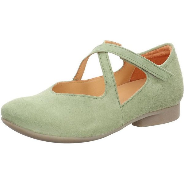 Think! Think! Ballerinas Leder Riemchenballerina