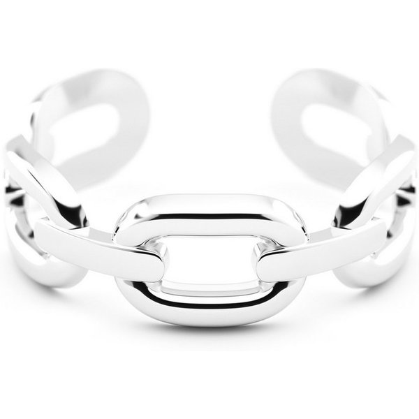 THIORA Fingerring Offener Damen Ring, Kettenglieder, Gliederkette, Edelstahl, offen & größenverstellbar, 6.5 mm Ringbreite, Edelstahl