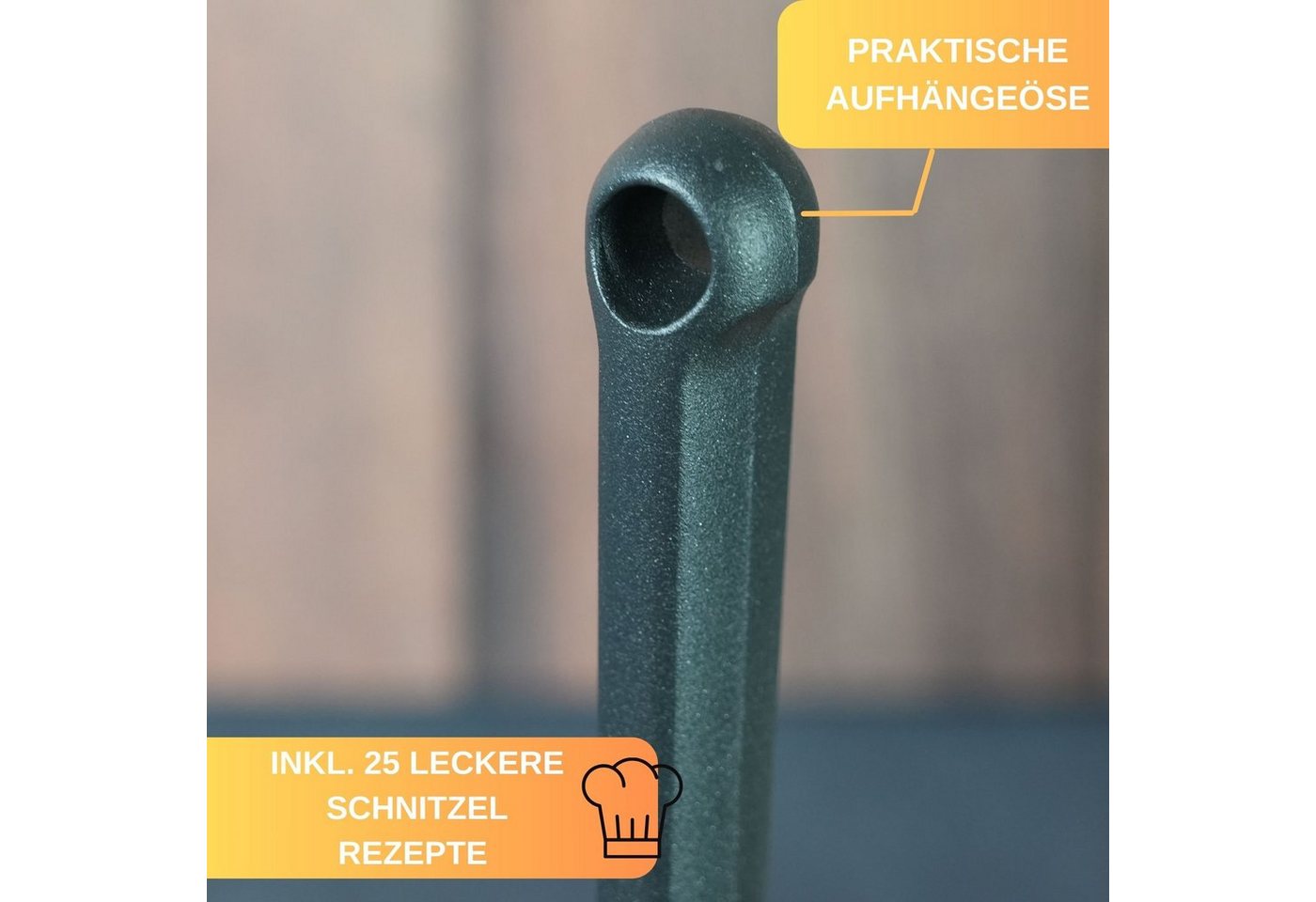 Thiru Fleischklopfer Fleischhammer Schnitzel, Kotelett - Hammer-Kopf mit Zwei Schlagflächen – Bild 4 von 5