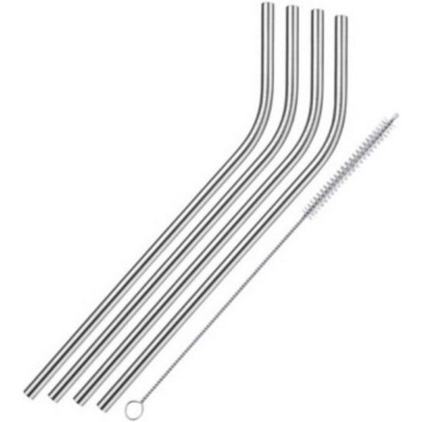 Thiru Trinkhalme - wiederverwendbar & umweltfreundlich - Reinigungsbürste inkl. (Sets), (6-tlg)