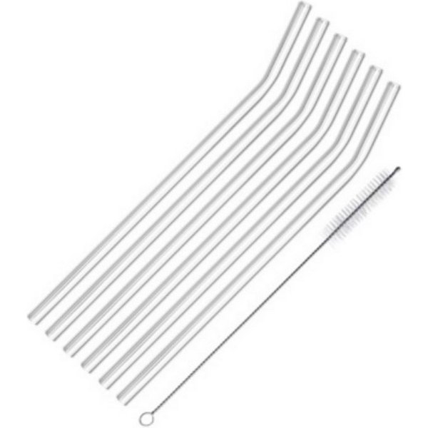 Thiru Trinkhalme - wiederverwendbar & umweltfreundlich - Reinigungsbürste inkl. (Sets), (6-tlg)