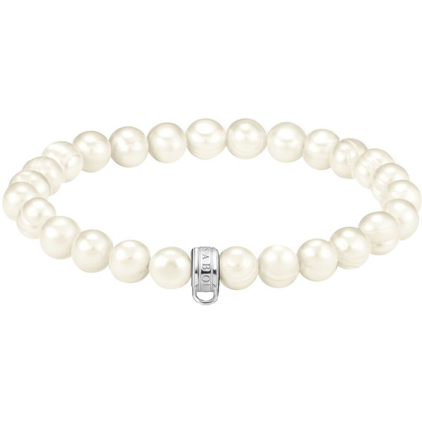 THOMAS SABO Armband Charm-Perlenarmband, mit Süßwasserzuchtperle