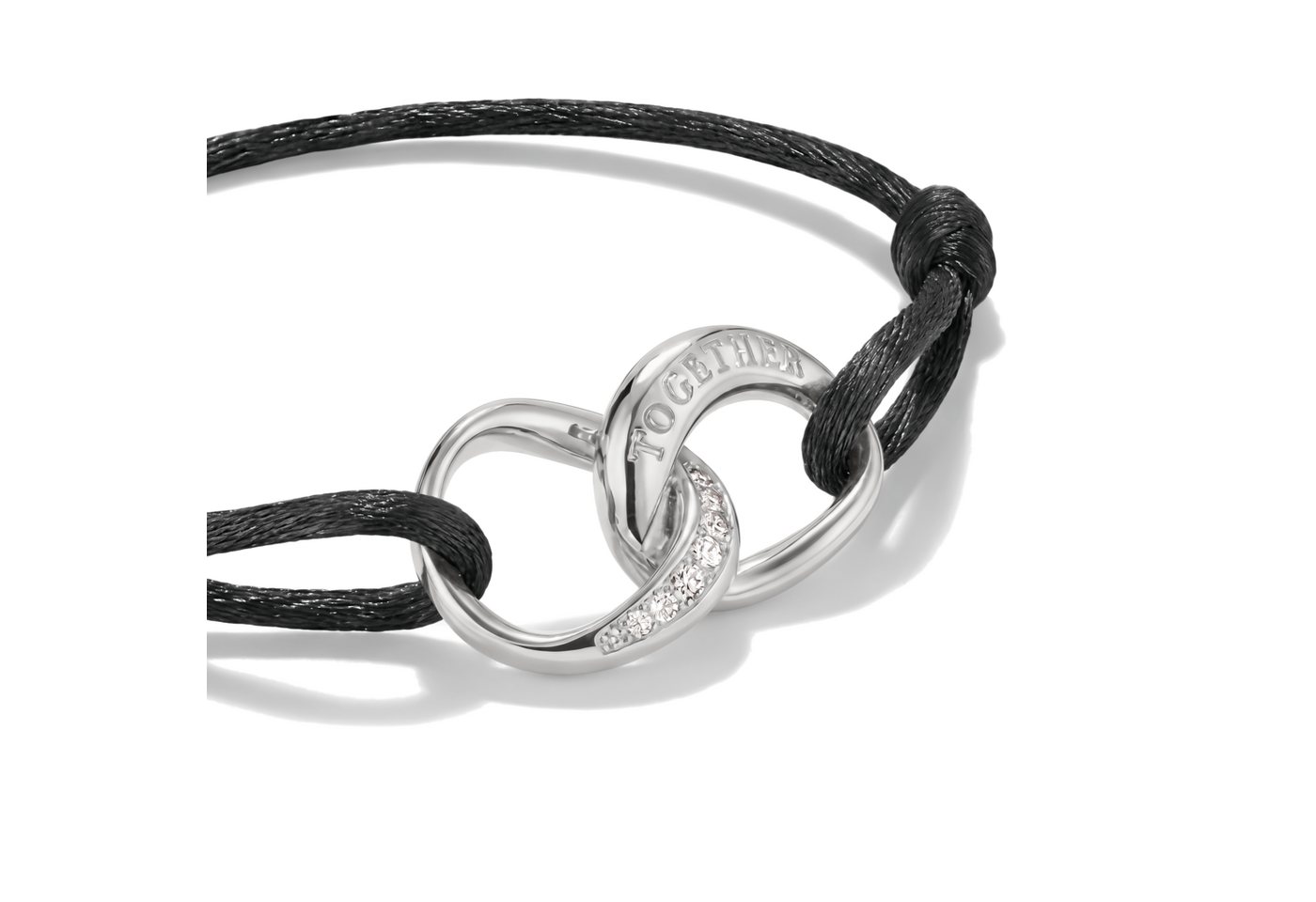 THOMAS SABO Armband Together Textilarmband, mit Zirkonia (synth) – Bild 2 von 3