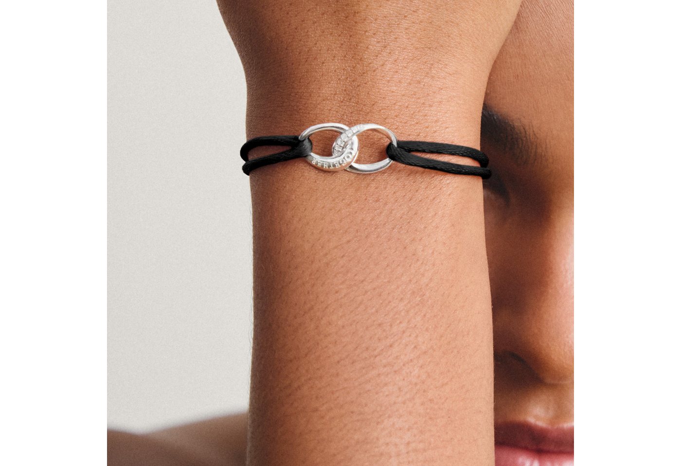 THOMAS SABO Armband Together Textilarmband, mit Zirkonia (synth) – Bild 3 von 3