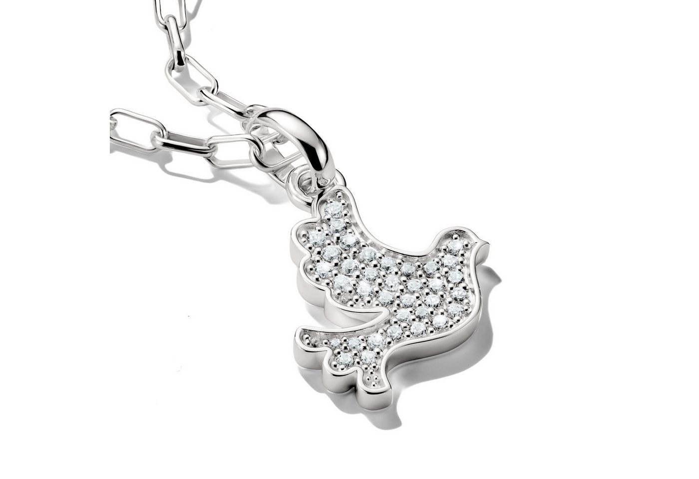 THOMAS SABO Charm-Einhänger Charm Friedenstaube - Connect, mit Zirkonia (synth) – Bild 2 von 3