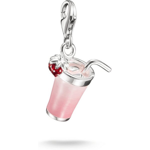 THOMAS SABO Charm-Einhänger Charm Pink Matcha - Original, Emaille