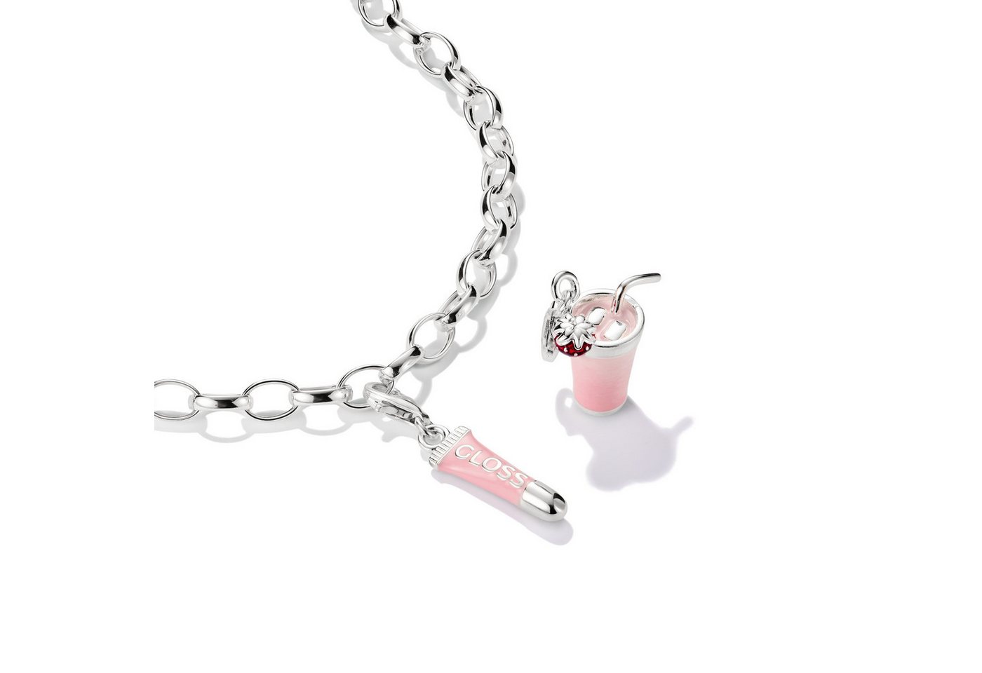 THOMAS SABO Charm-Einhänger Charm Pink Matcha - Original, Emaille – Bild 2 von 2