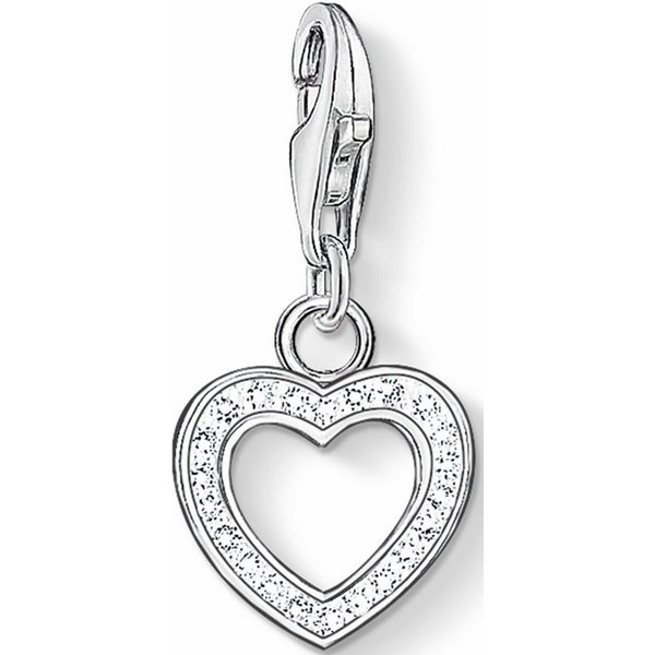 THOMAS SABO Charm-Einhänger Herz, mit Zirkonia