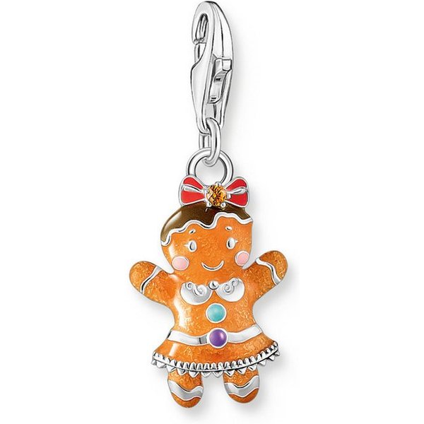 THOMAS SABO Charm-Einhänger Lebkuchen-Mädchen, mit Zirkonia (synth)