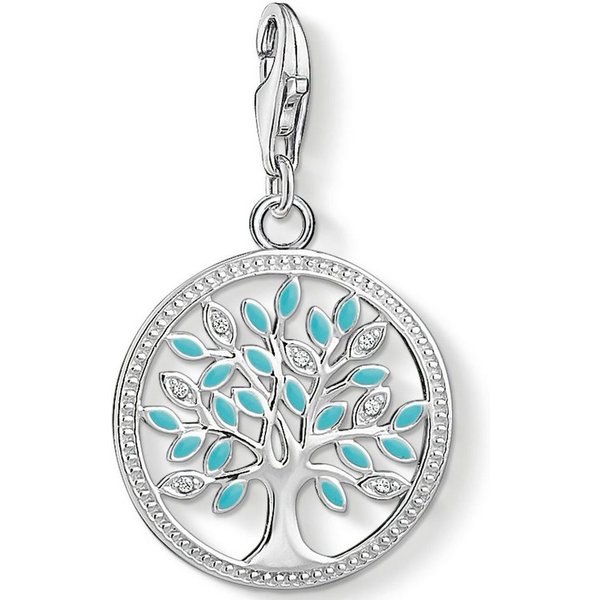 THOMAS SABO Charm-Einhänger Tree of Love, mit Zirkonia (synth)