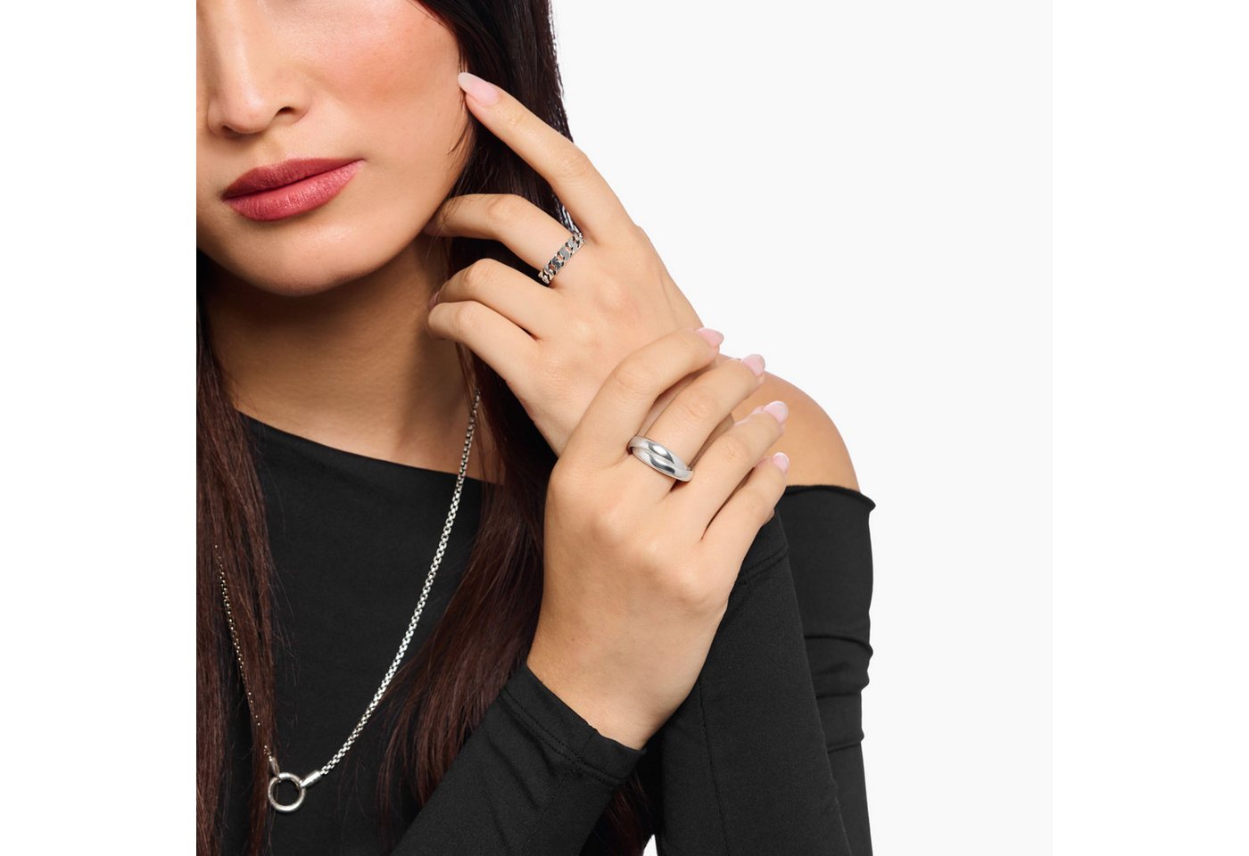 THOMAS SABO Fingerring Kettenglieder-Ring – Bild 2 von 3