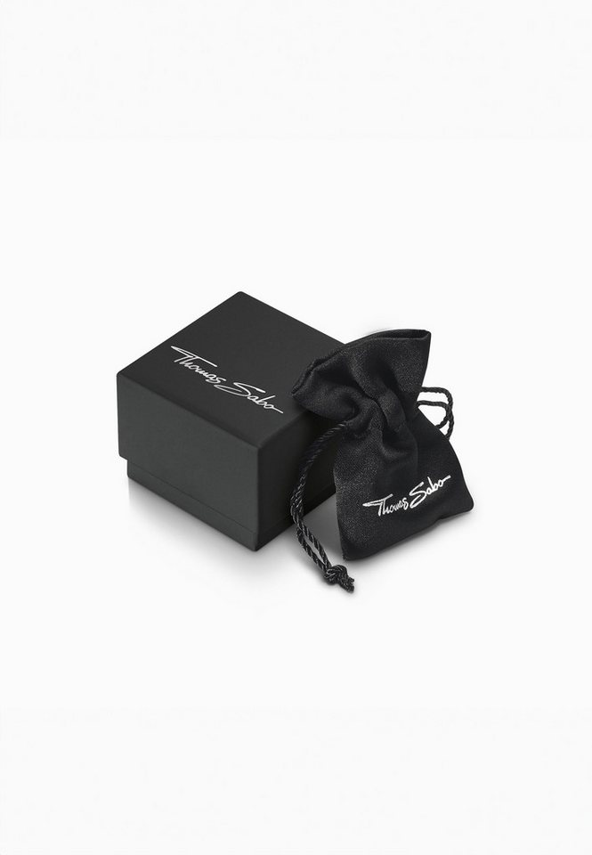 THOMAS SABO Fingerring Ring Weiß Steine Pavé Silber (Set) – Bild 3 von 3