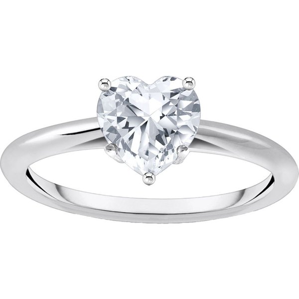 THOMAS SABO Fingerring Schmuck Silber 925 Ring in Herzform, mit Zirkonia (synth)