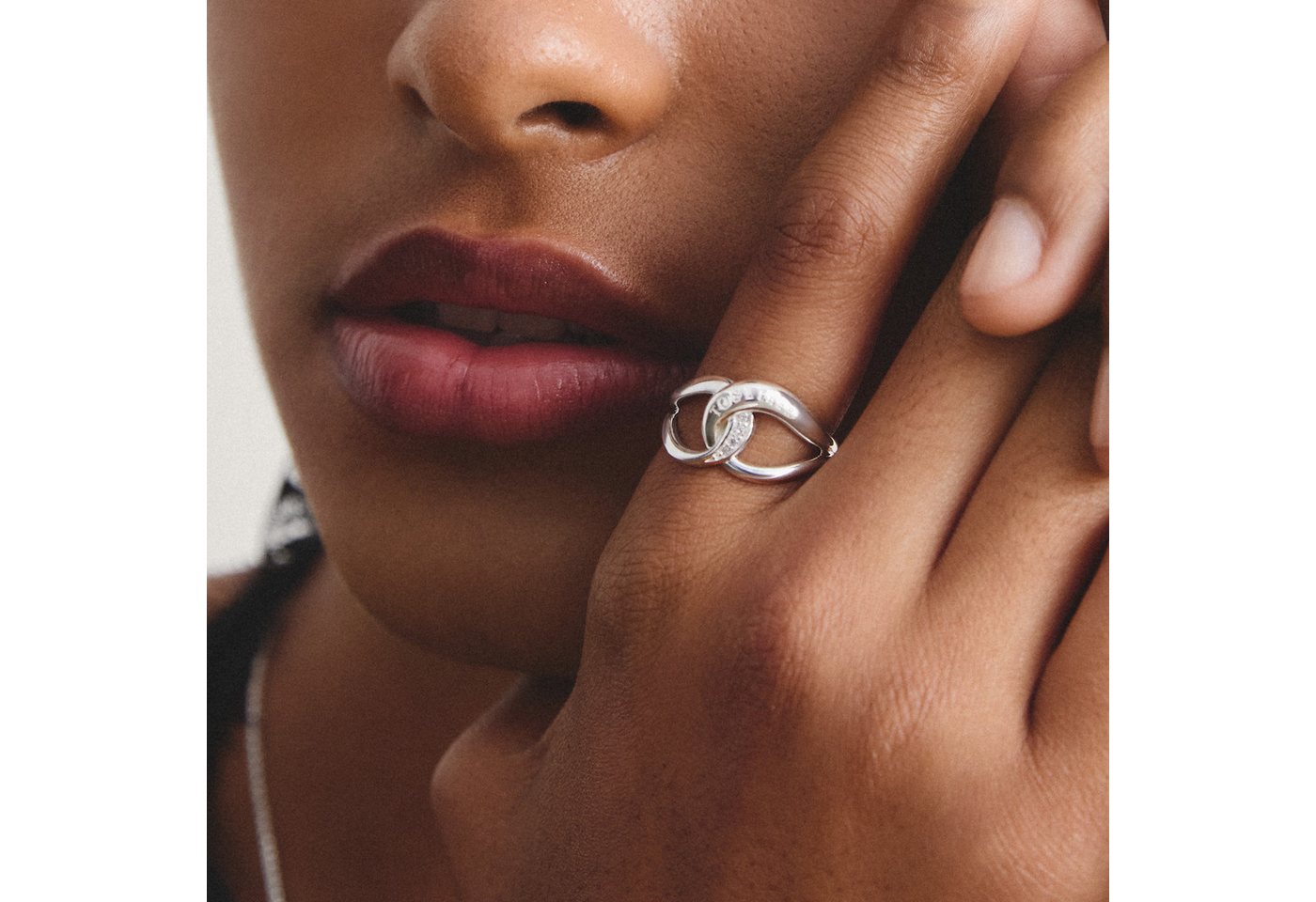 THOMAS SABO Fingerring Together Ring Silber, mit Zirkonia (synth) – Bild 3 von 3