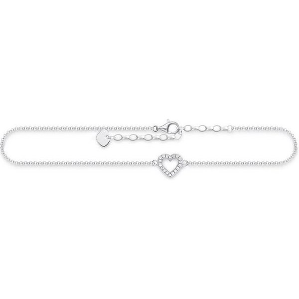 THOMAS SABO Fußkette Herz, mit Zirkonia (synth)
