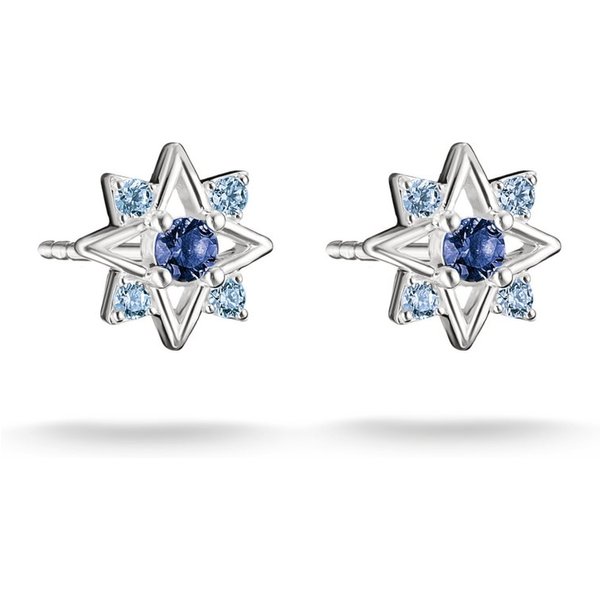 THOMAS SABO Paar Ohrstecker Midnight Sky Ohrstecker, mit Zirkonia (synth), Glas-Keramik Stein