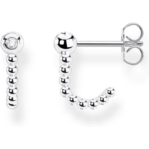 THOMAS SABO Single-Creole Dots, mit Zirkonia (synth)