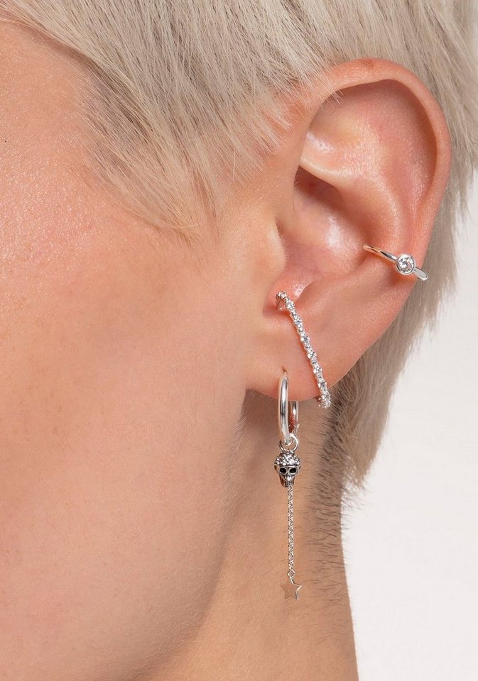 THOMAS SABO Single-Ohrstecker weiße Steine silber, mit Zirkonia (synth) – Bild 3 von 3
