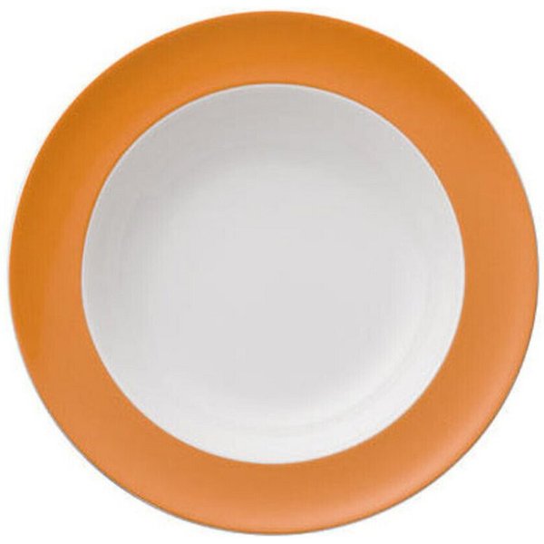 Thomas Suppenteller Suppenteller 23 cm Sunny Day Orange, (1 St), Suppenteller, Ø22,8cm, Porzellan, orange
