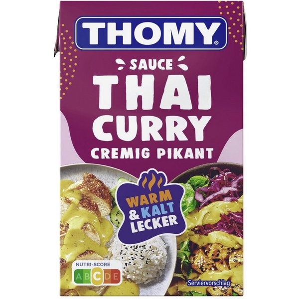 THOMY Gewürz, Thomy Les Sauces Thai Curry Style cremig-pikant Packung 250ml