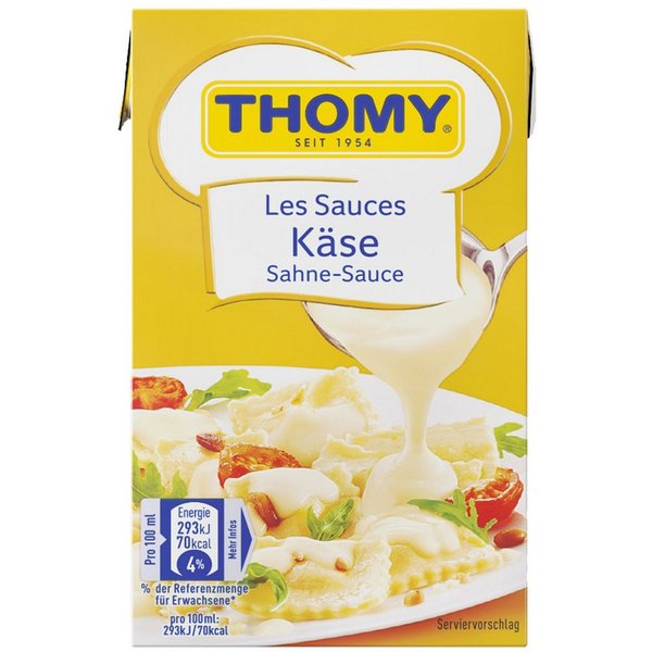 THOMY Saucen, Thomy Les Sauces Käse Sahne Sauce cremig helle Käsesoße 250ml