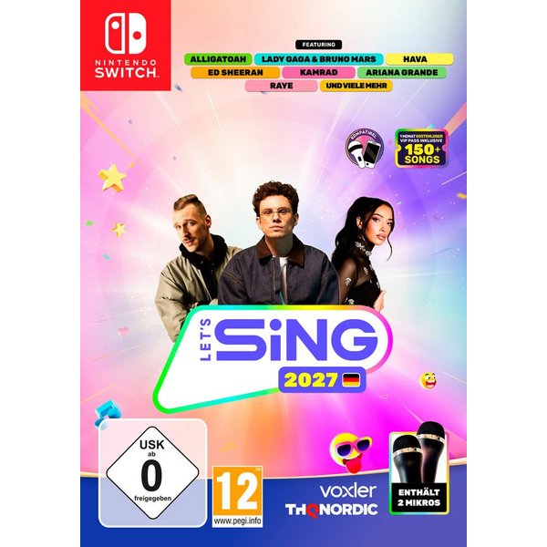 Let's Sing 2027 - 2 Mic Bundle (Softwarekarte), Nintendo Switch