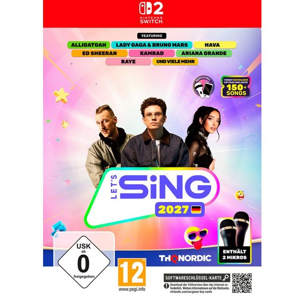 Let's Sing 2027 - 2 Mic Bundle (Softwarekarte), Nintendo Switch 2