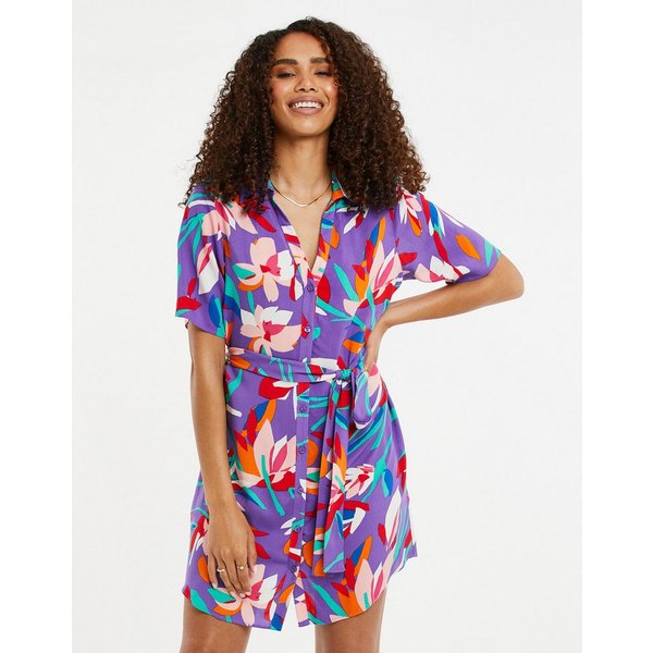 Threadbare Sommerkleid THB Tyler (1-tlg) mit farbenfrohem Allover-Muster