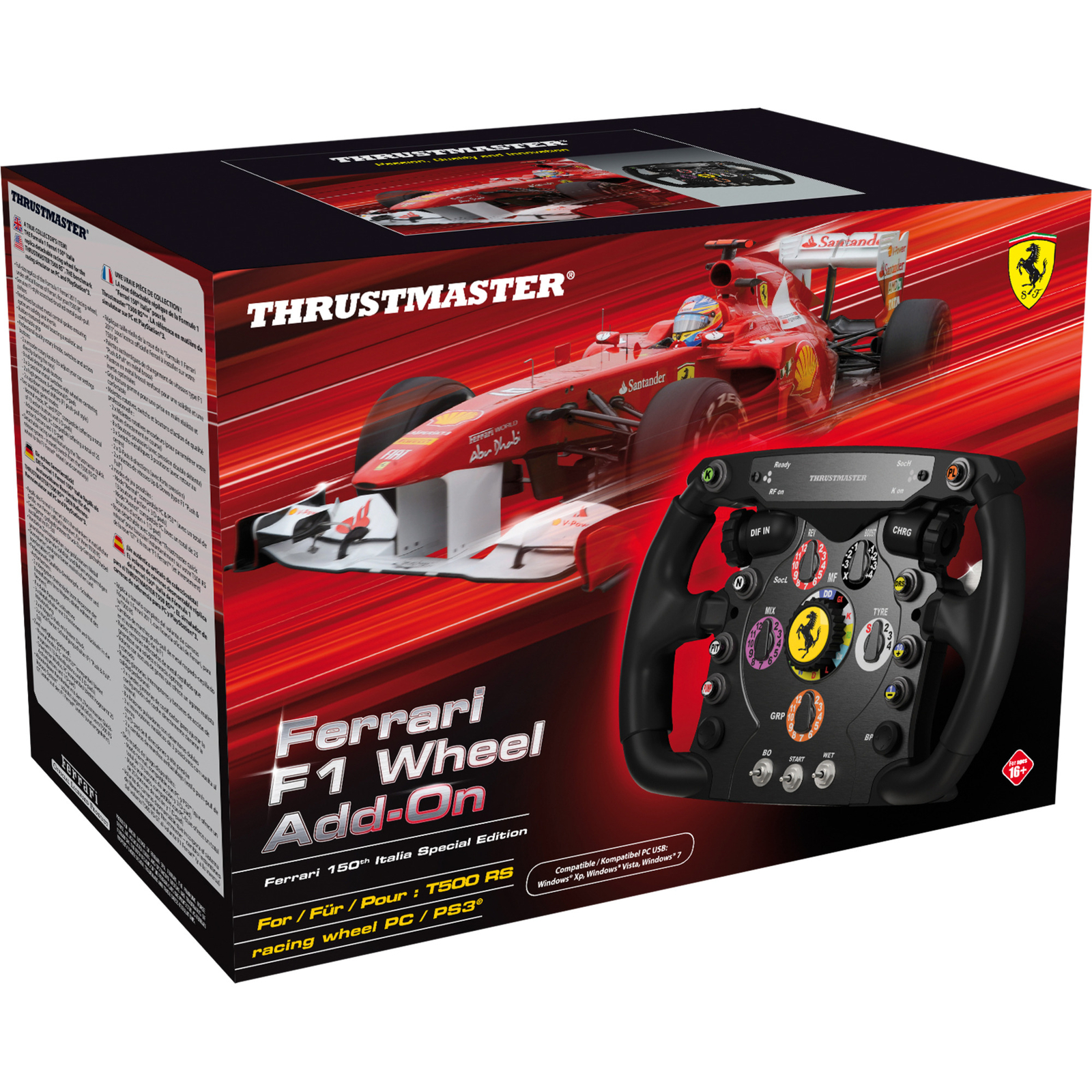Thrustmaster Ferrari F1 Wheel Add-On, Austausch-Lenkrad, schwarz