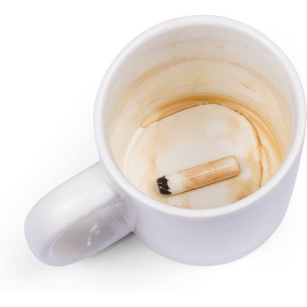 Thumbs Up Tasse Tasse "Gross Mug" - Zigarette, Keramik, mit Zigarettenattrappe