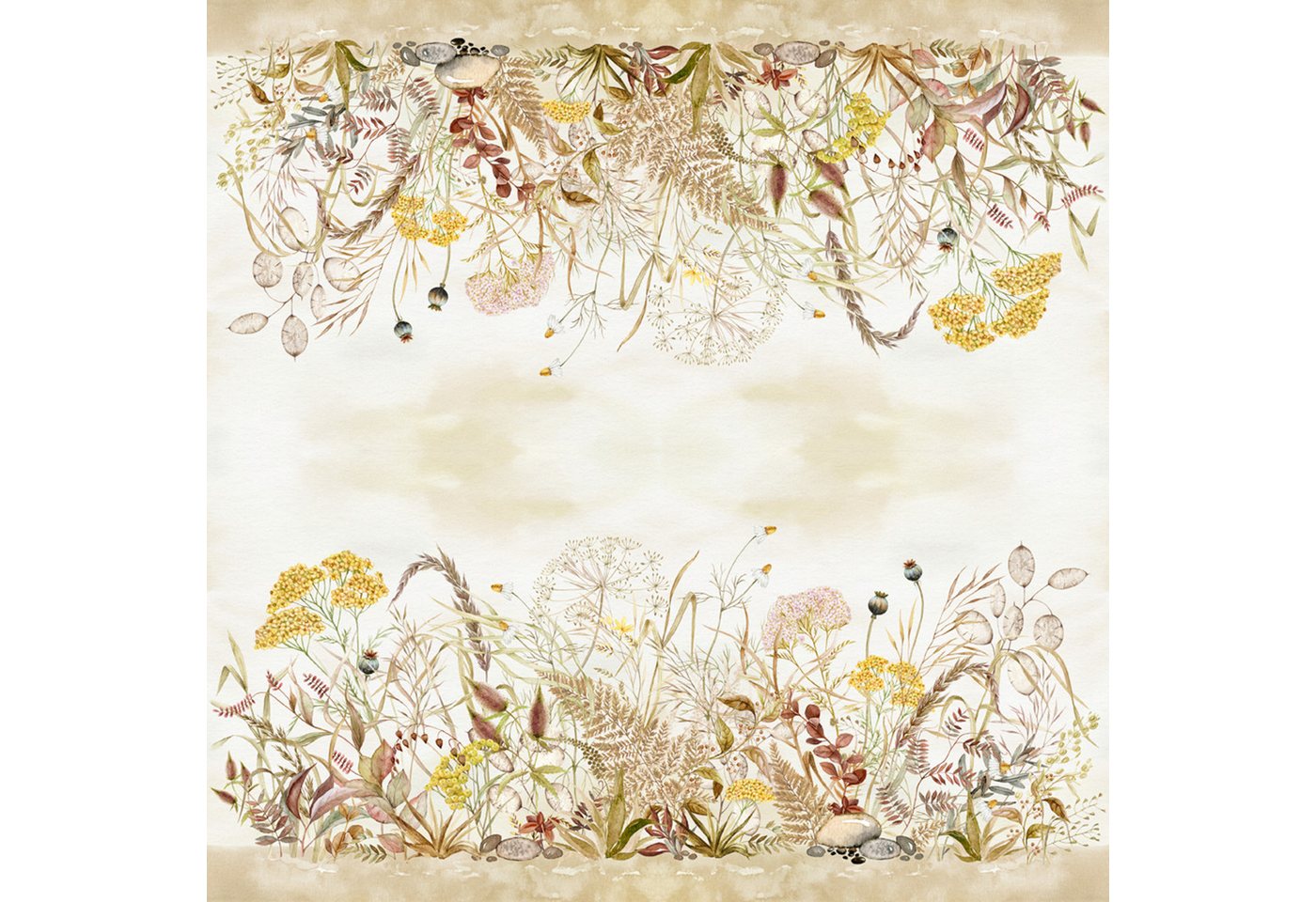 ti-flair Papierserviette, Servietten Papier 33x33cm 3-lag. mit Herbstblumen Motiv 20 Stück – Bild 2 von 2