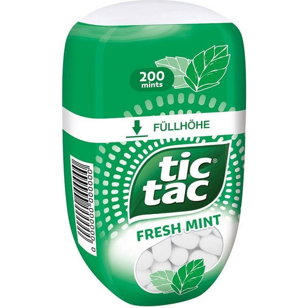 tic tac Süßigkeit, tic tac Big Pack fresh mint vanillig erfrischend leicht scharf 98g