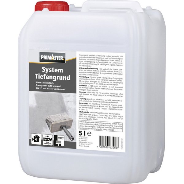 Primaster Tiefengrund Primaster System Tiefengrund 5 l
