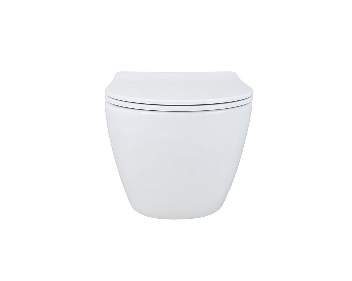 GEBERIT Tiefspül-WC GEBERIT-AL55800-SET, Spülrandloses Wand Hänge WC Set Taharet Toilette Randlos – Bild 2 von 5