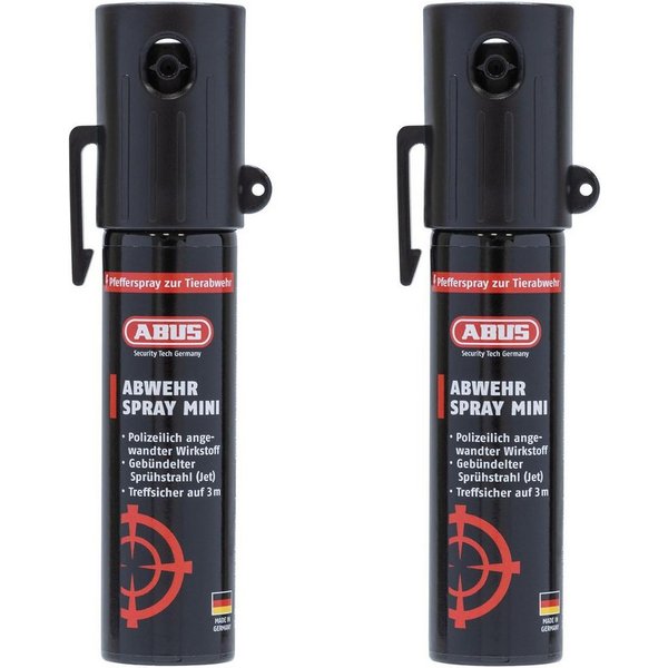 ABUS Tierabwehrspray ABUS SDS80 Mini Abwehrspray, hochwirksames Pfefferspray, verschd. Sets