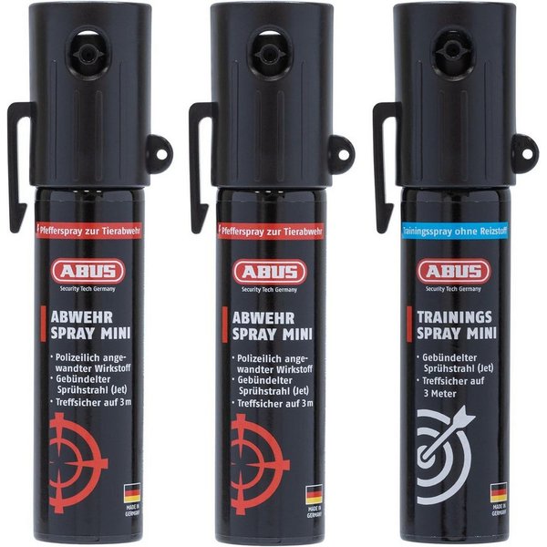 ABUS Tierabwehrspray ABUS SDS80 Mini Abwehrspray, hochwirksames Pfefferspray, verschd. Sets