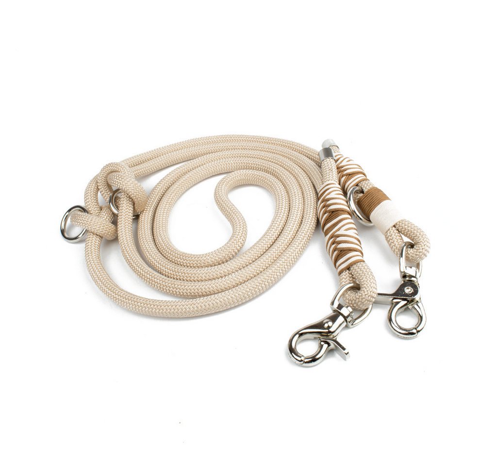 Tierluxe Hundeleine Cappuccino, Premium Tauleine für Hunde – Bild 2 von 3