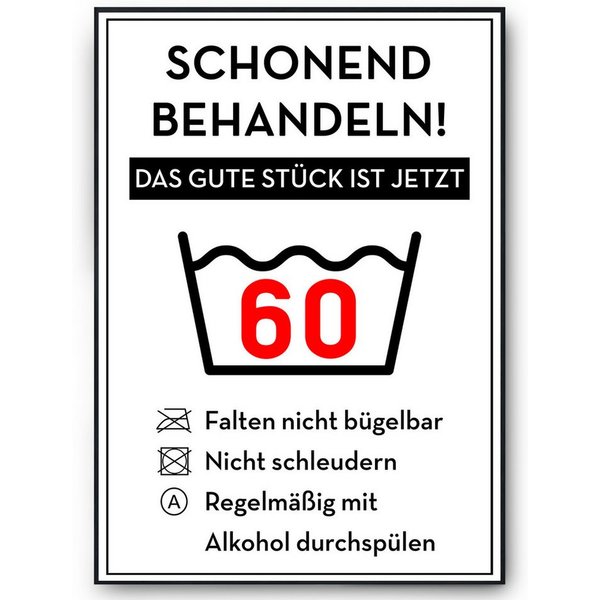 Tigerlino Poster Geburtstag Geschenk Urkunde Lustig Geburtstagskarte Deko Witzig Wäsche